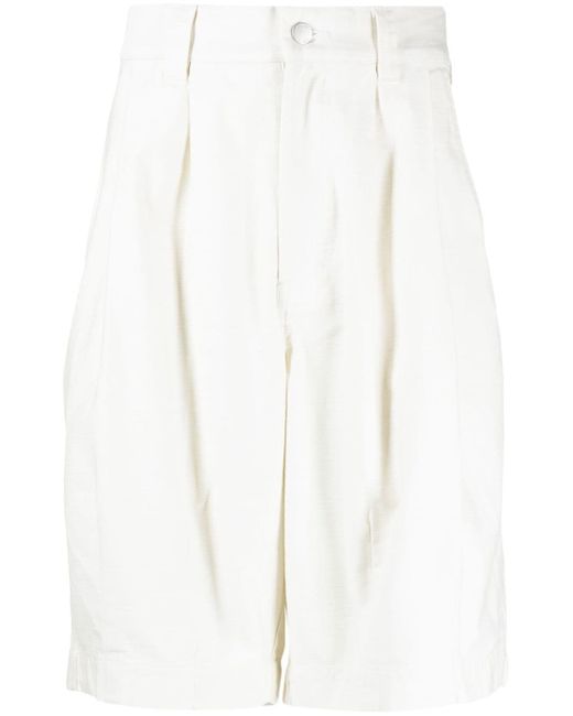 Five Cm knee-length cotton shorts