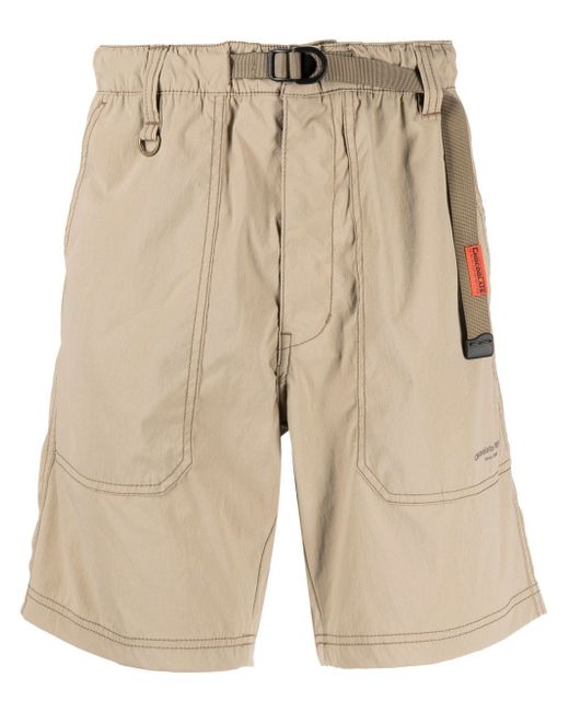 Chocoolate belted strechy shorts