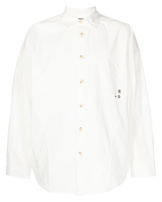 Five Cm panelled long-sleeved shirt