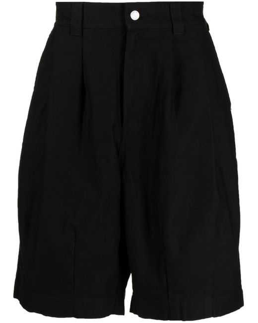 Five Cm knee-length cotton shorts