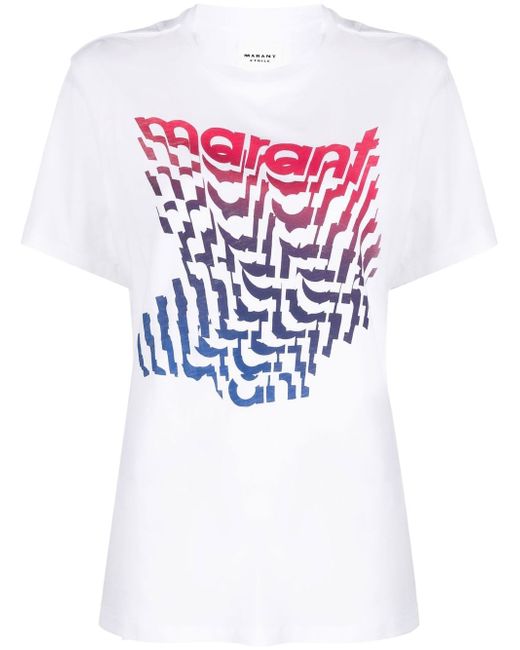 Isabel Marant Etoile logo print t-shirt