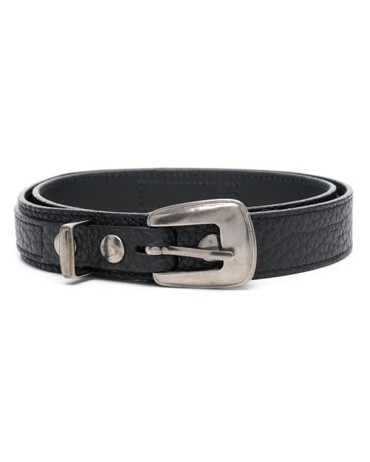 Lemaire grained-texture leather belt