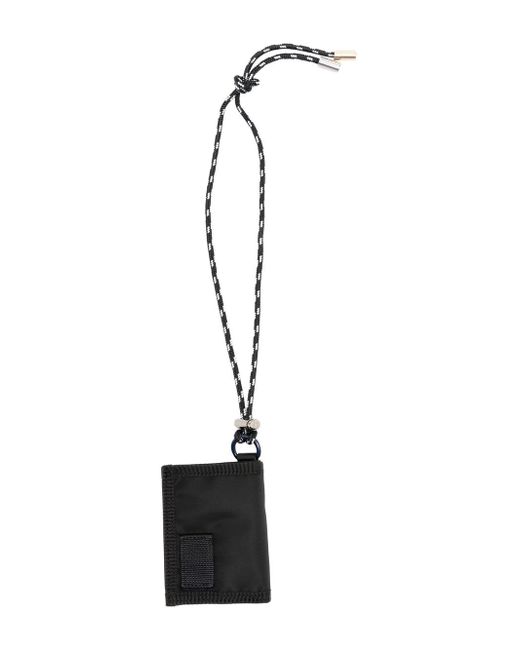 Sacai tri-fold wallet with strap