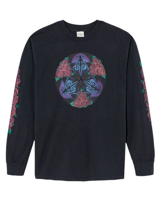 Re/Done cosmic rose-print sweatshirt