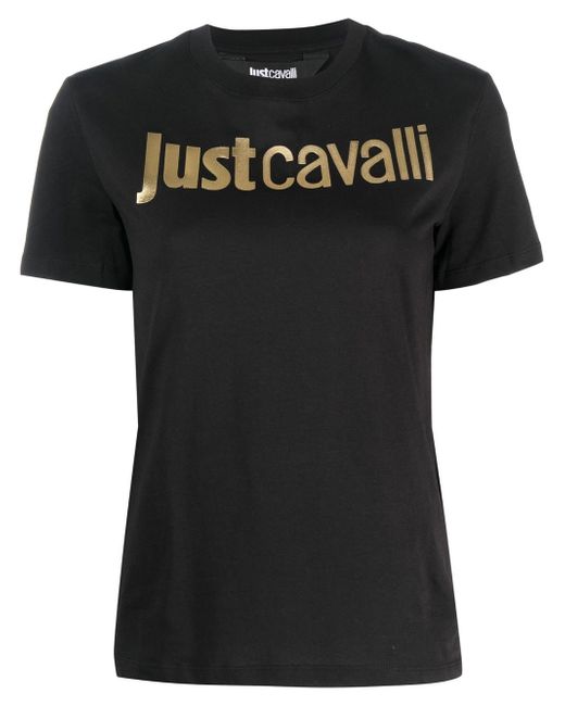 Just Cavalli embossed-logo cotton T-shirt
