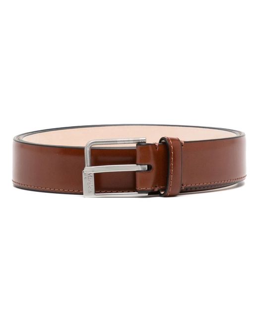 Maison Margiela square-buckle leather belt
