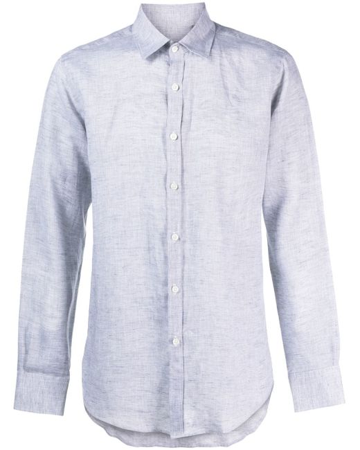 Canali linen button-down shirt