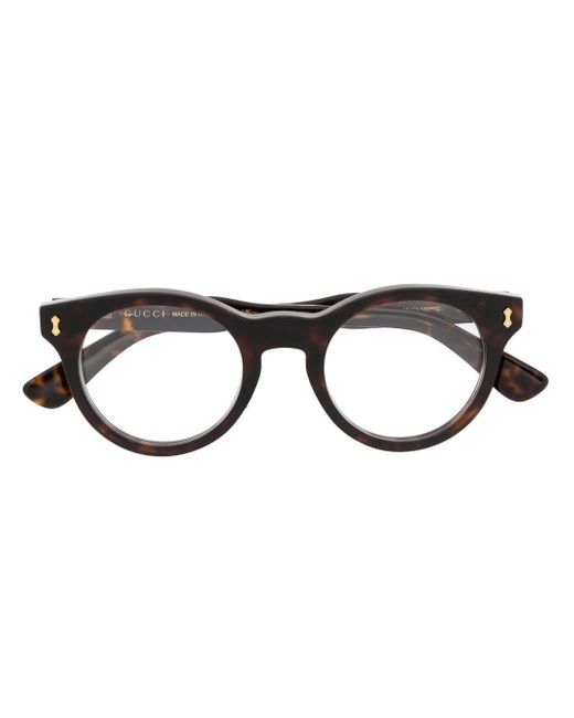 Gucci tortoiseshell round-frame glasses