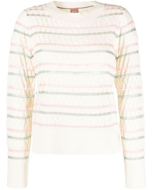 Boss double-striped knitted sweater