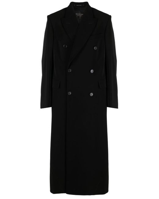Balenciaga double-breasted peak-lapel coat