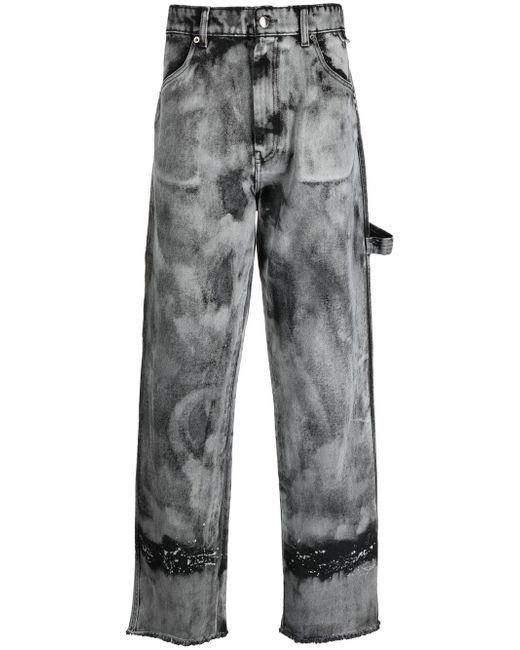 Darkpark bleached-effect high-waisted jeans