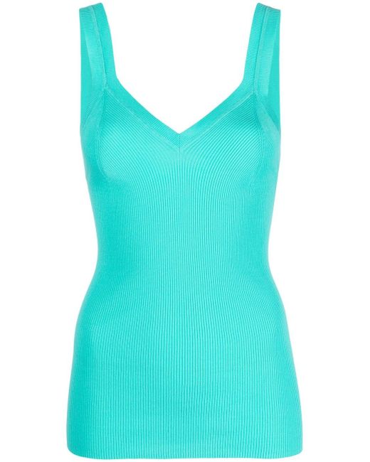P.A.R.O.S.H. V-neck knitted sleeveless top