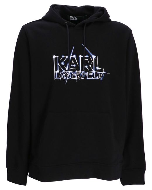 Karl Lagerfeld logo-print hoodie