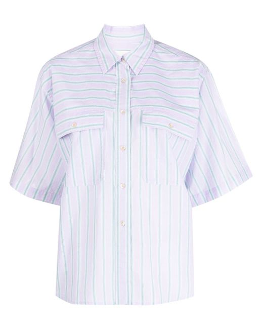 Isabel Marant Etoile striped short-sleeve shirt