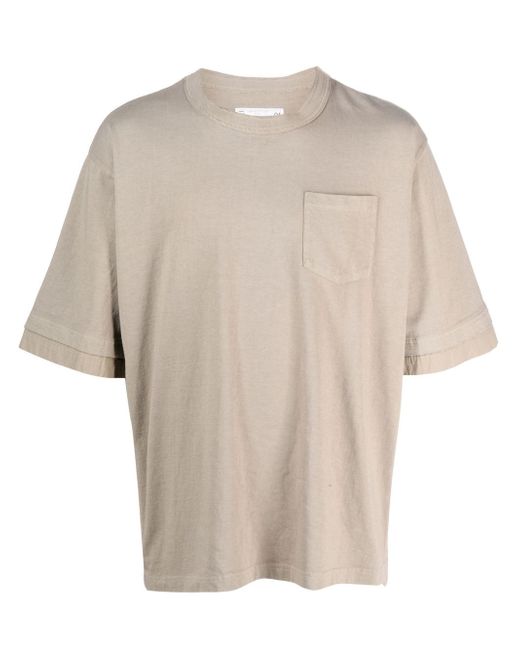 Sacai crew-neck cotton T-shirt