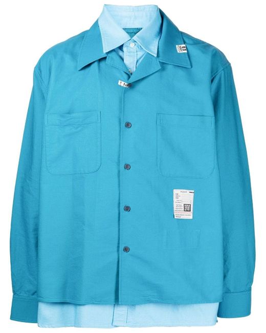 Maison Mihara Yasuhiro layered-detail long-sleeved shirt