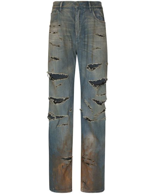 Dolce & Gabbana ripped-detail distressed jeans