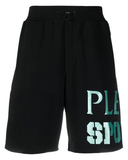 Plein Sport logo-print track shorts