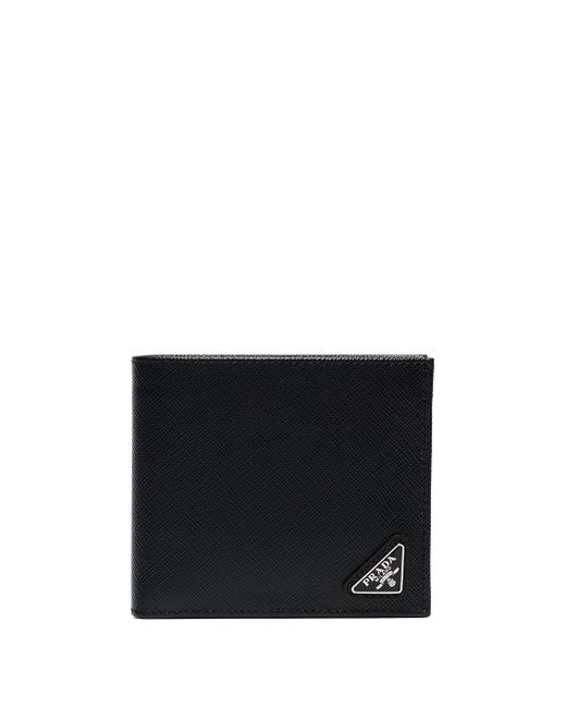 Prada triangle-logo bifold wallet