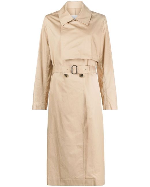 Calvin Klein double-breasted cotton trench coat