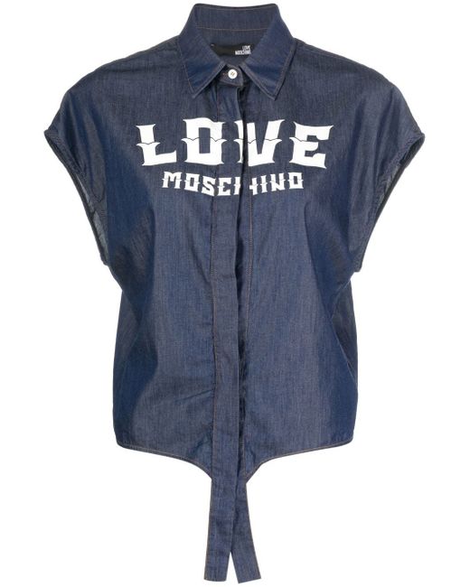 Love Moschino logo-print shirt