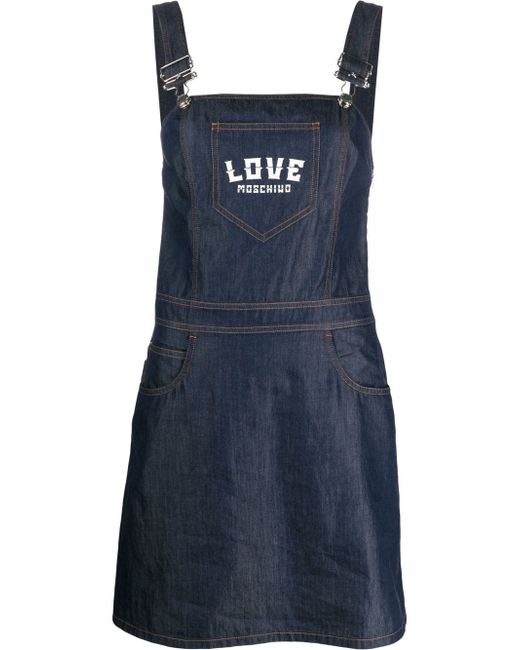 Love Moschino logo-print dress