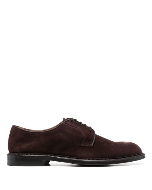 Doucal's lace-up suede Derby shoes