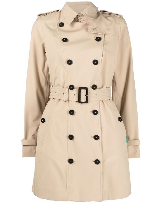 Save The Duck double-breasted lightweight trench coat