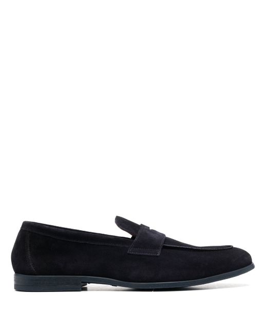 Doucal's calf-suede penny-slot loafers