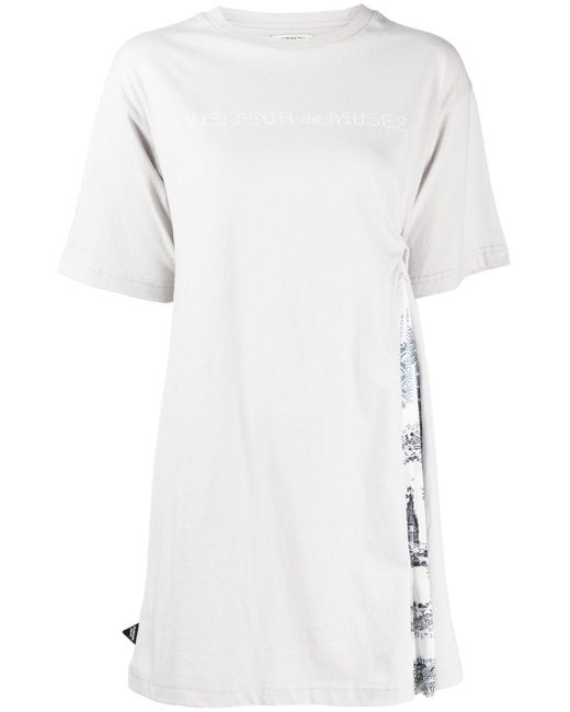 Musium Div. logo-print T-shirt dress