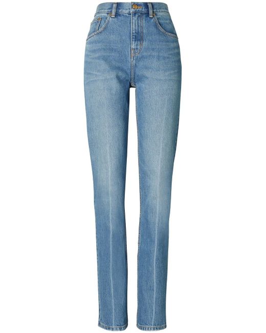 Tory Burch mid-rise straight-leg jeans
