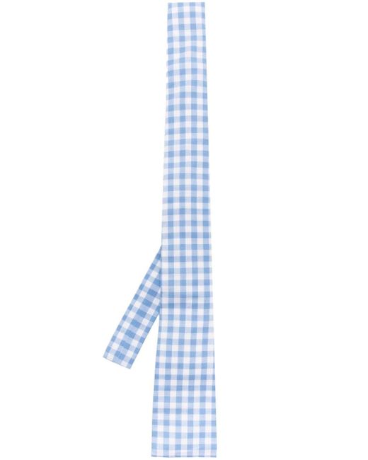 Comme Des Garçons Vichy-pattern cotton tie