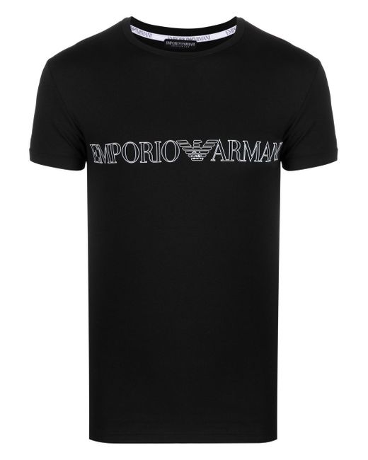 Emporio Armani logo-print pyjama set