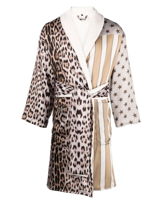 Roberto Cavalli animal-print bath robe