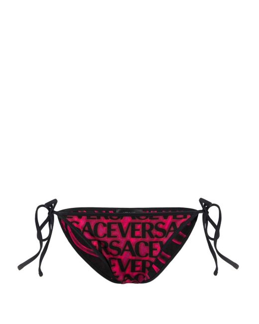 Versace logo-print bikini bottoms