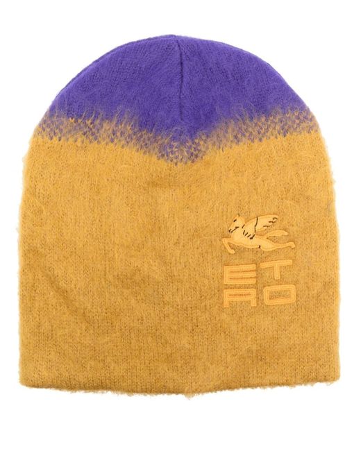 Etro two-tone knitted beanie