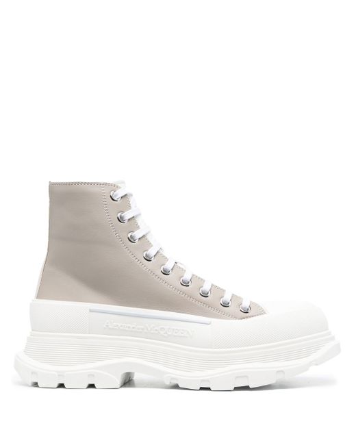 Alexander McQueen Tread Slick lace-up chunky boots
