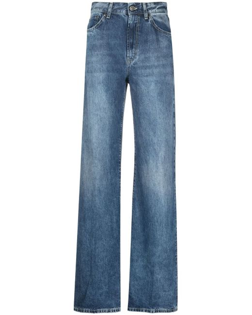 Dondup faded wide-leg jeans