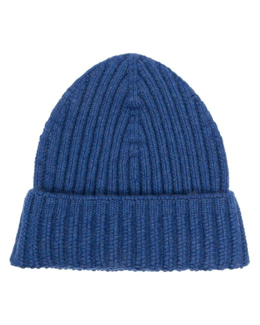 Barrie ribbed cashmere beanie
