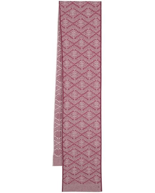Barrie cashmere monogram scarf
