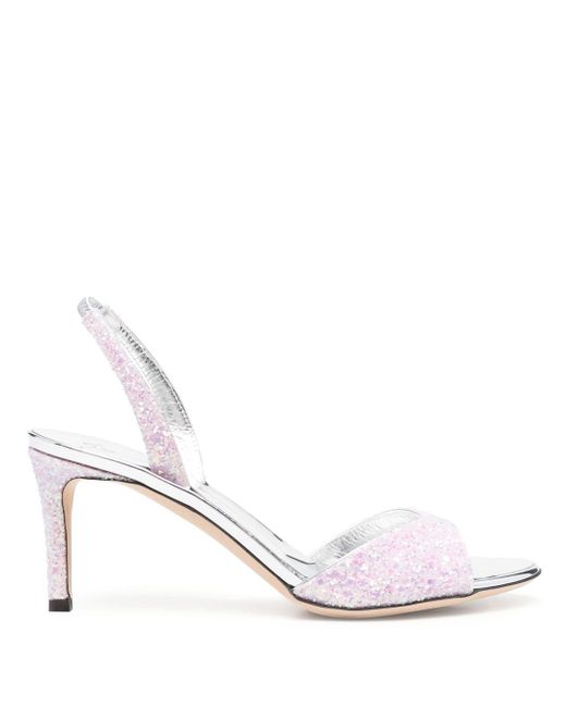 Giuseppe Zanotti Design slingback glitter sandals