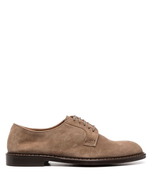 Doucal's lace-up suede derby shoes