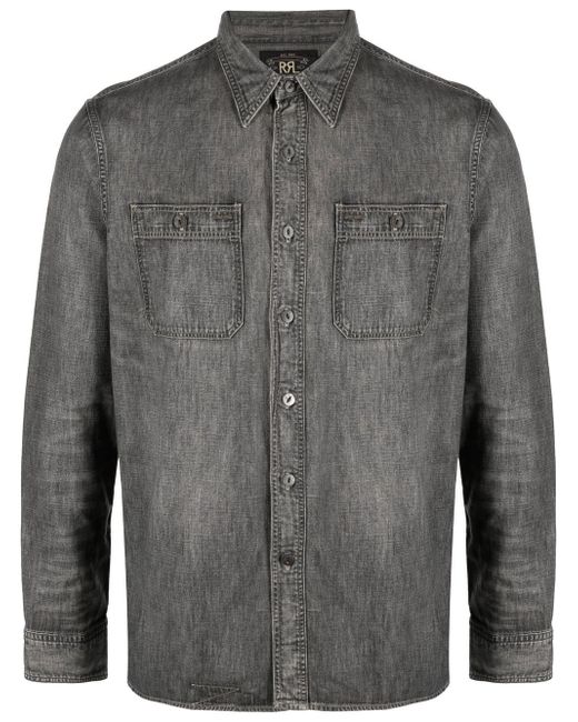 Ralph Lauren Rrl Harvest long-sleeve cotton shirt