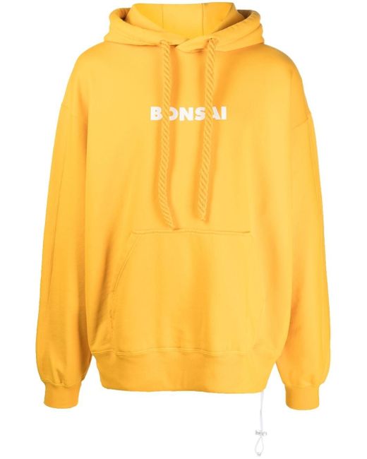 Bonsai logo-print cotton hoodie