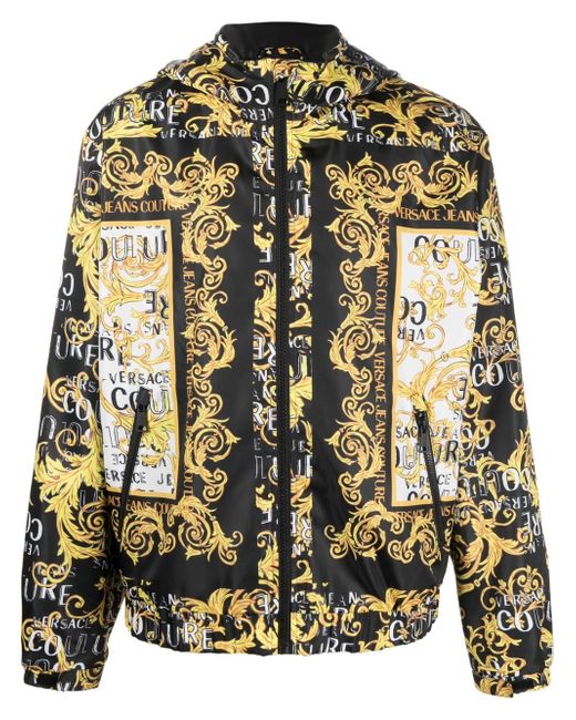 Versace Jeans Couture logo-print hooded jacket