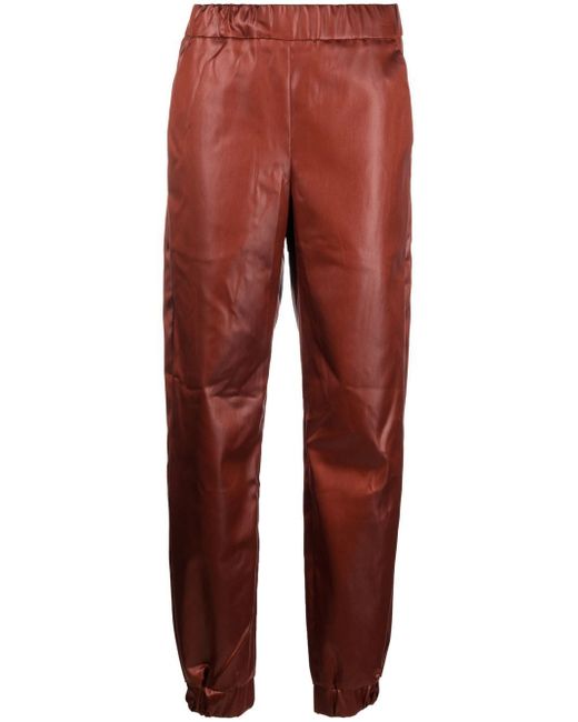 Genny high-waisted tapered trousers