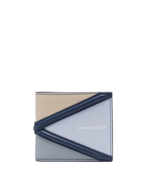 Alexander McQueen crossover-strap bi-fold leather wallet