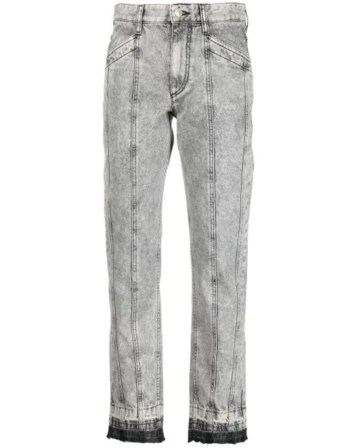 Isabel Marant Etoile panelled cropped jeans