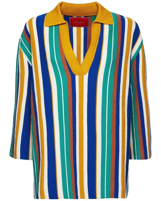 La Double J. Bay Polo stripe-pattern jumper