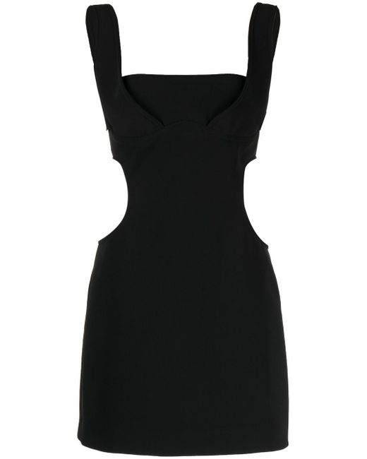 Marine Serre Double Crepe cut-out tailored dress